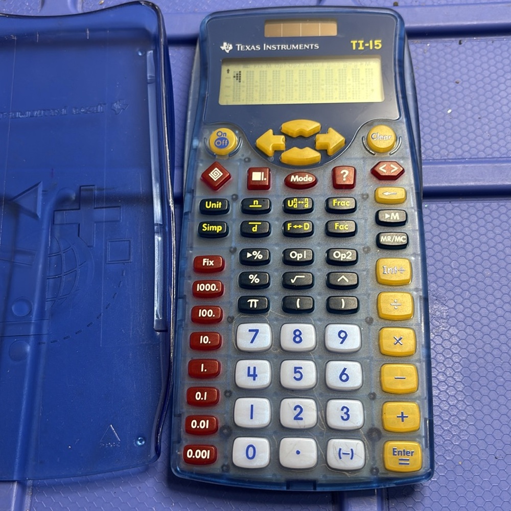 Texas Instruments Blue Calculator - Picture 4 of 6